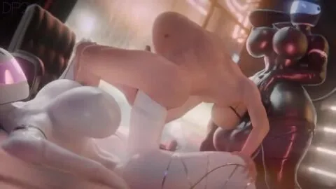 1Boy, 2Futas and Anal Futanari Scene
