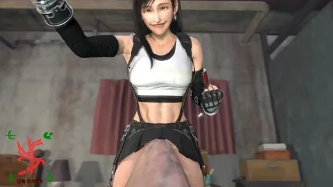 Tifa Lockhart (Final Fantasy) — Abs, Black Hair and Breasts