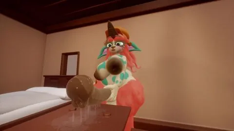 Bovid, Cock and Furry Futanari Scene