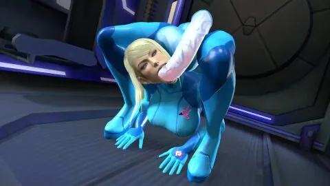 Samus Aran (Metroid) — 1Futa, Animal Genitalia and Animal Penis