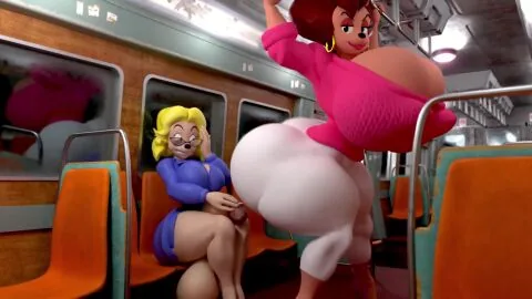 Ms. Pennypacker and Peg Pete (Goof Troop) — Big Belly, Cum and Cum Inside