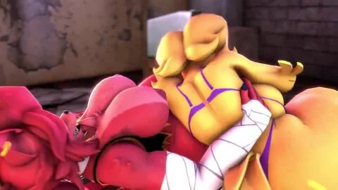 Big Ass, Big Breasts and Big Penis Futanari Scene