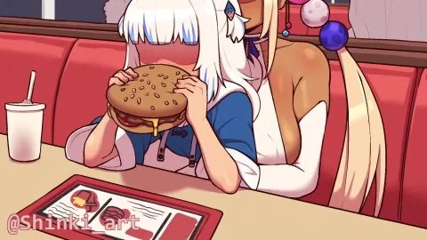 Hololive Futanari Scene: 1Futa, Anus and Bathroom