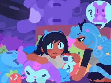 Kuromi (Sanrio) — 1Futa, 1Girls and Anxious
