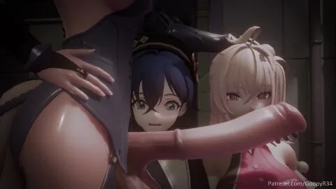 Zenless Zone Zero Futanari Scene: 1Futa, 2Girls and Belle (Zenless Zone Zero)