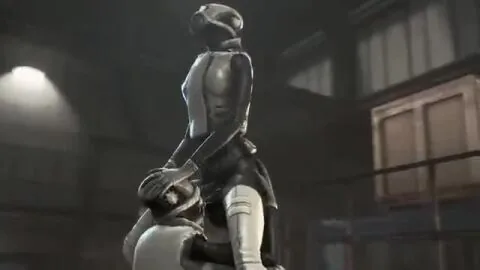 Half-Life 2 Futanari Scene: 1Futa, Blowjob and Combine Assassin (Half-Life Series)