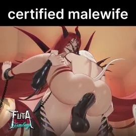 1Boy, 1Femboy and 1Futa Futanari Scene