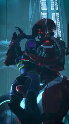 Geth and Quarian (Mass Effect) — 2Futas, Frottage and Futa On Futa