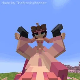 Anon and Twitch (Minecraft) — 1Boy, 1Futa and Accurate Art Style
