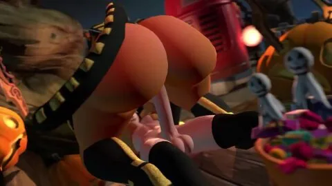 Epic Games Futanari Scene: 1Female, 1Futa and 1Futa1Girl