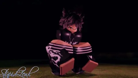 Roblox Futanari Scene: 1Femboy, 1Futa and Ball Sucking