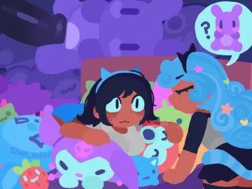 Kuromi (Sanrio) — 1Futa, 1Girls and Anxious