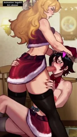 Ruby Rose and Yang Xiao Long (Christmas) — 1Futa, 1Girls and 30 Seconds
