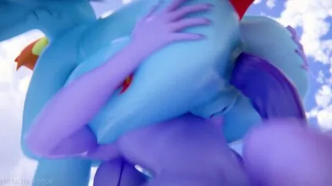 Rainbow Dash and Twilight Sparkle (Friendship Is Magic) — Anthro, Anthro On Anthro and Anthro Penetrated